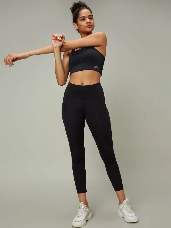 Black High Impact Action Bra & Aura Leggings