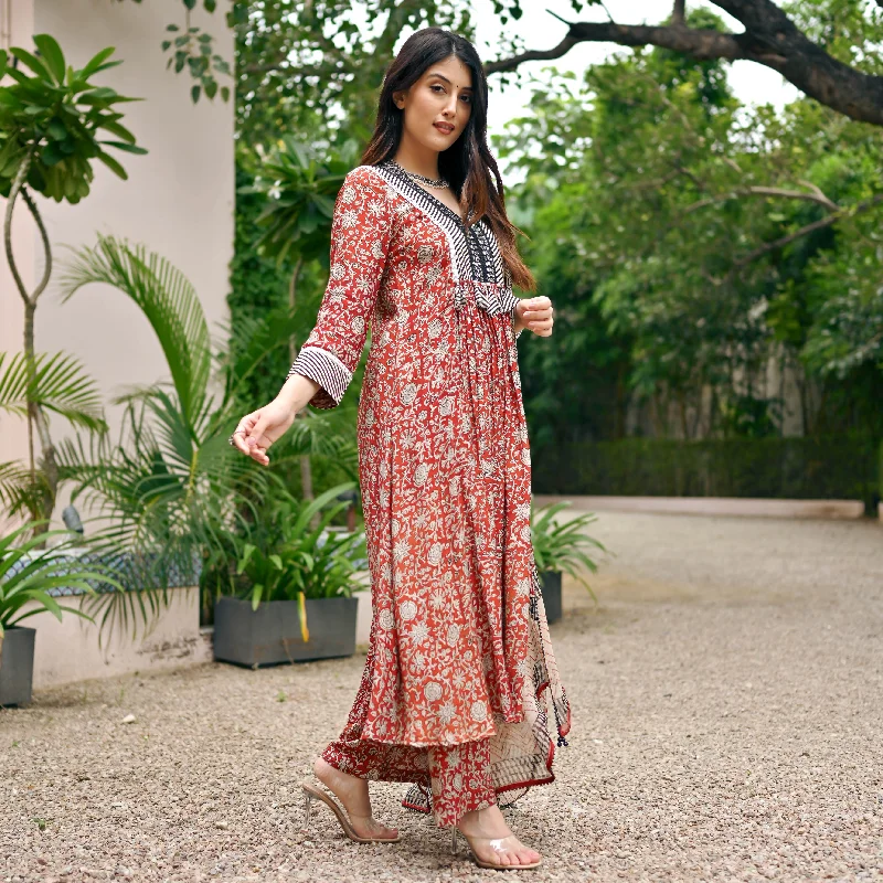 Bunaai Floral Natural Dye Suit Set