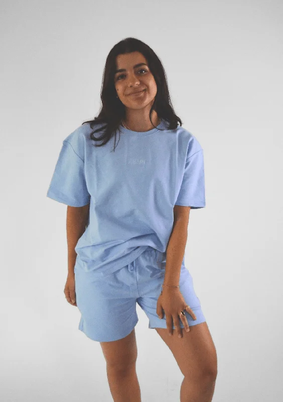 Unisex Sweats T-Shirt - Pastel Blue