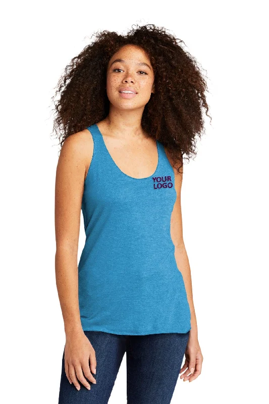 Next Level Women's Racerback Custom Tanks, Vintage Turquoiseuoise