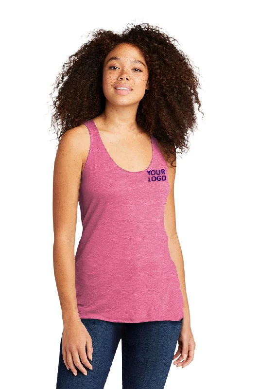 Next Level Women's Racerback Custom Tanks, Vintage Pink