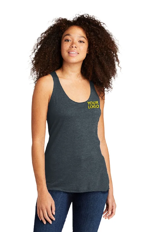 Next Level Women's Racerback Custom Tanks, Indigo