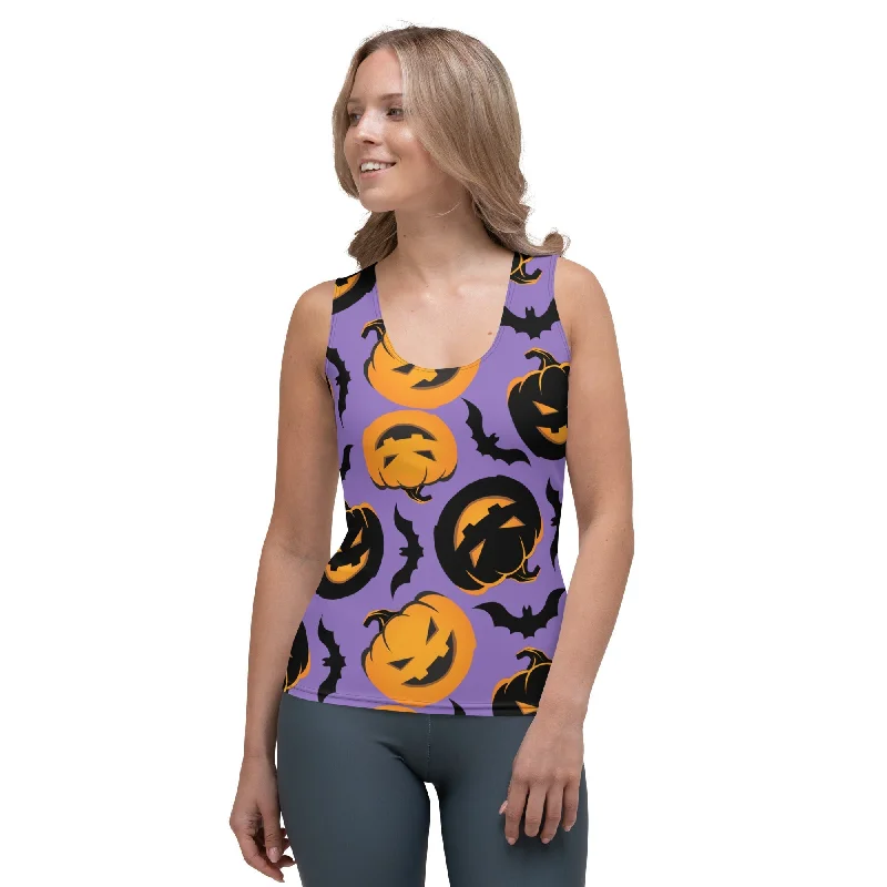 Bats and Jack O'Lanterns Tank Top