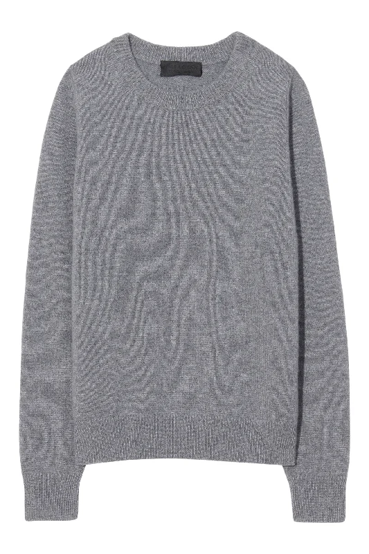 Nili Lotan Nora Sweater in Medium Grey Melange