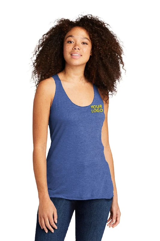 Next Level Women's Racerback Custom Tanks, Vintage Royal