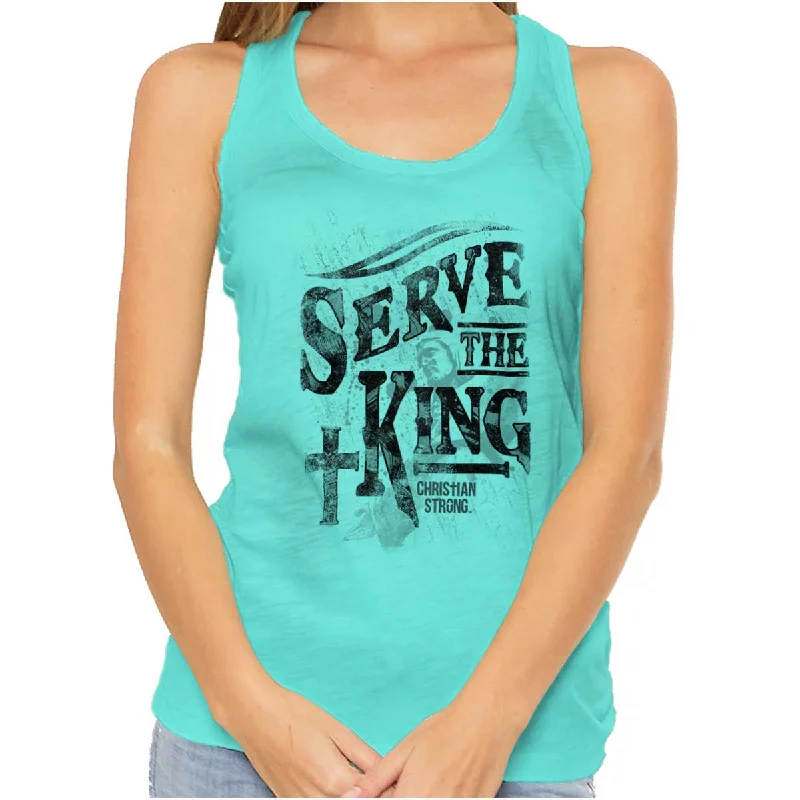 Serve The King Racerback Tank