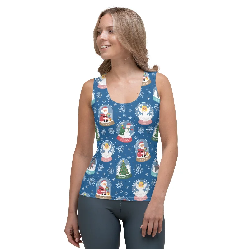 Snow Globe Pattern Tank Top