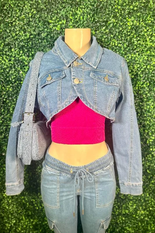 Bolero Denim Jacket - Light Denim