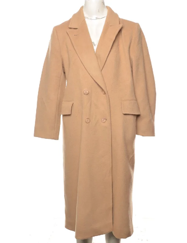 Double Breasted Wool Coat - XL