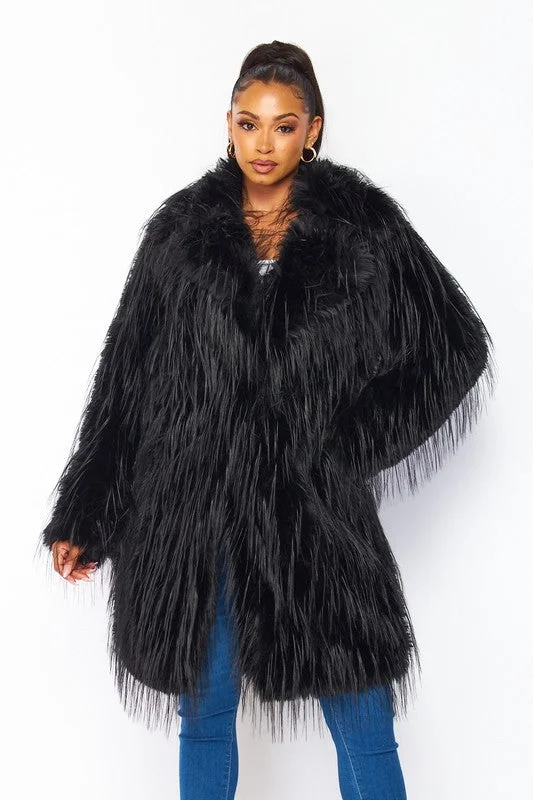 Long Faux Fur Coat