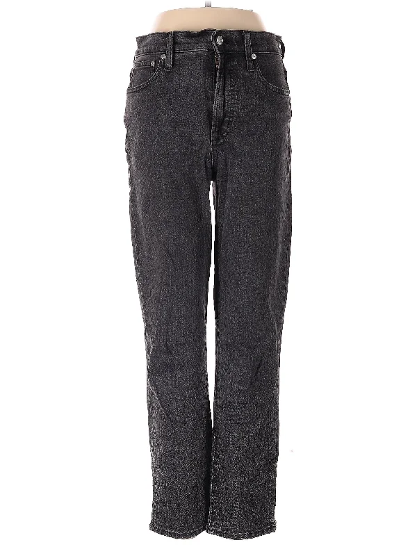 High-Rise Straight-leg Jeans in Dark Wash