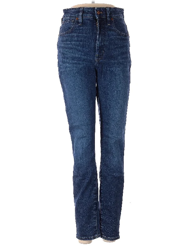 High-Rise Straight-leg Jeans in Dark Wash