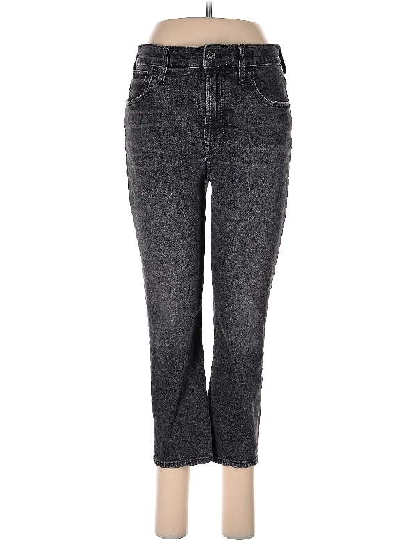 High-Rise Straight-leg Jeans in Dark Wash