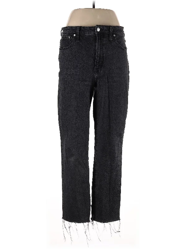 High-Rise Straight-leg Jeans in Dark Wash