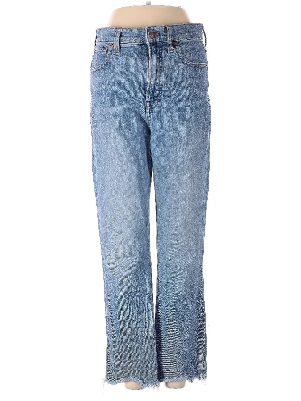 High-Rise Straight-leg Jeans in Light Wash