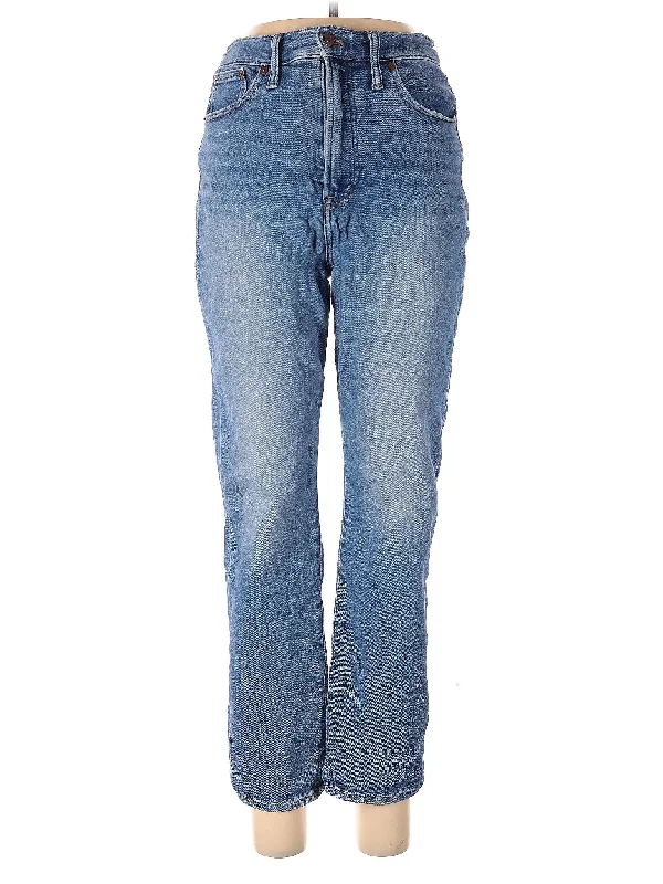 High-Rise Straight-leg Jeans in Light Wash