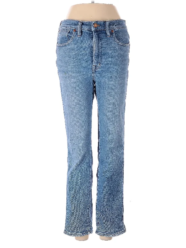 High-Rise Straight-leg Jeans in Light Wash