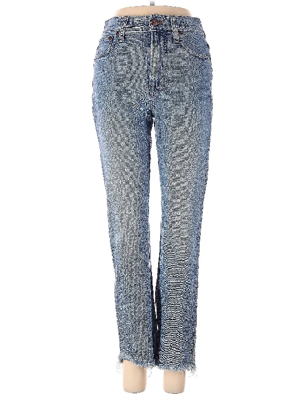 High-Rise Straight-leg Jeans in Light Wash