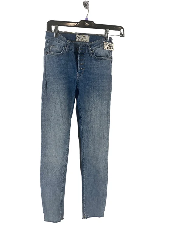 Jeans Skinny By Free People In Blue Denim, Size: 26