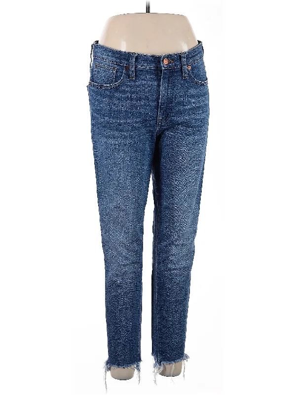 Mid-Rise Skinny Jeans in Medium Wash