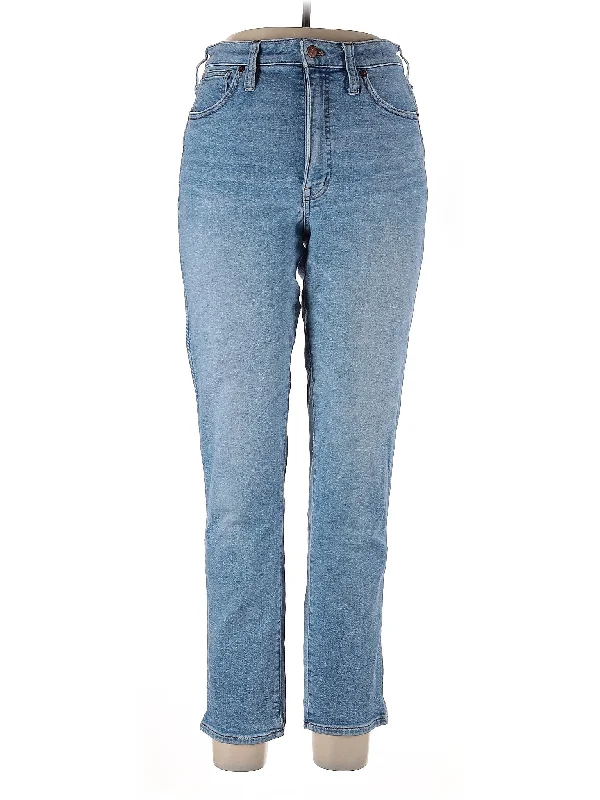 Mid-Rise Straight-leg Jeans in Light Wash