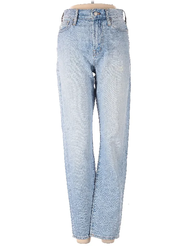 Mid-Rise Straight-leg Jeans in Light Wash