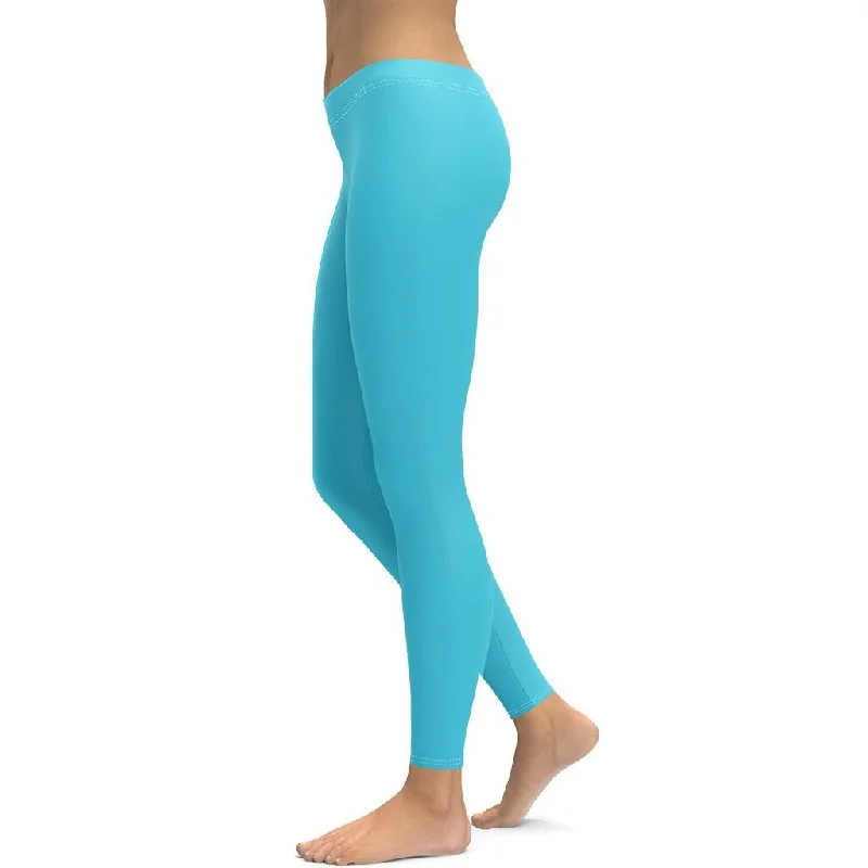 Aqua Turquoise Leggings