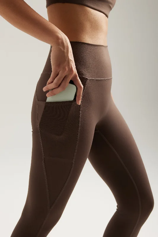 Pocket Leggings (Full 24") in Espresso