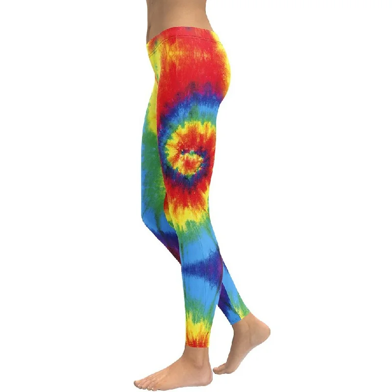 Colorful Supernova Tie Dye Leggings