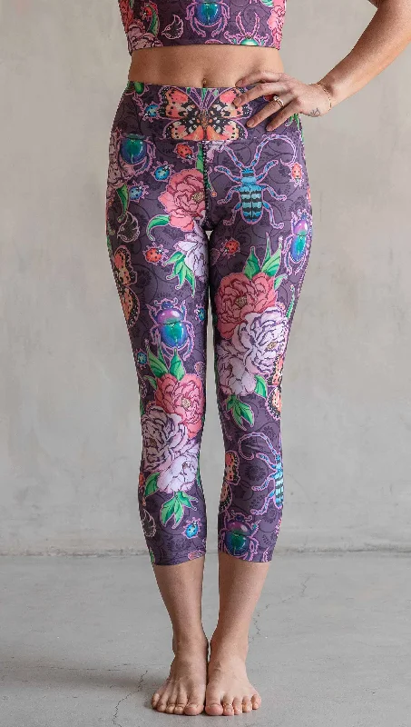 Enchanted Garden - Triathlon Capri Leggings - CUSTOM ORDER