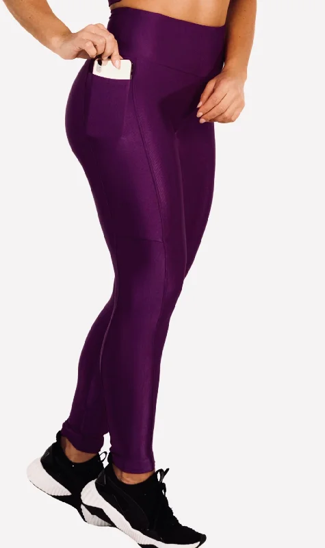 Legging Essence Comfy with Pocket Vinho