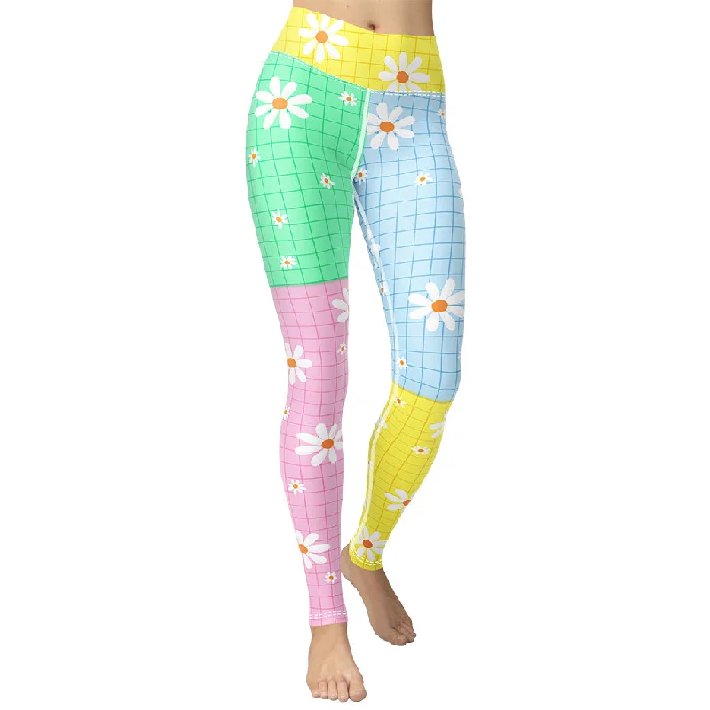 Pastel Patches Yoga Leggings