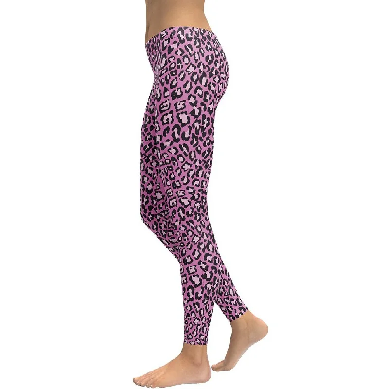 Pink Leopard Leggings