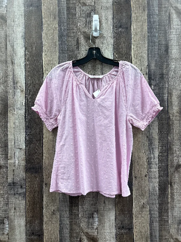 Pink Top Short Sleeve Sonoma, Size S