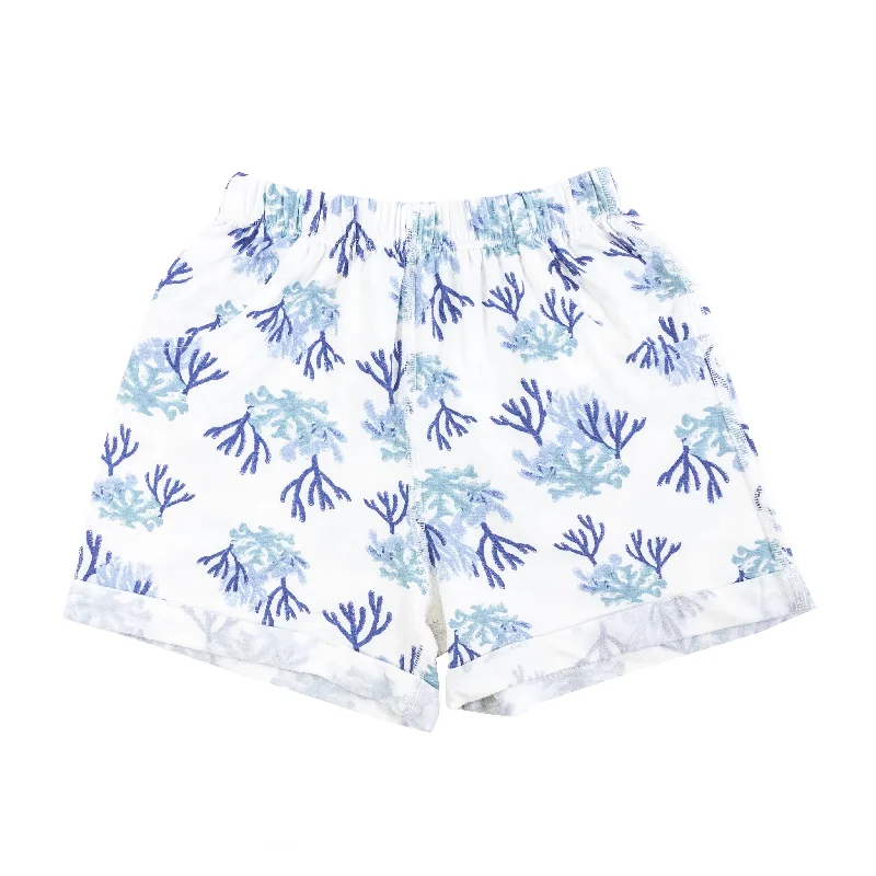 Nest Designs Kids/Baby Bamboo Jersey Shorts - Blue Reef