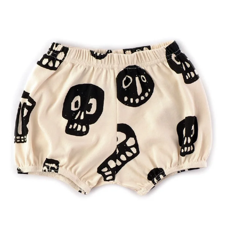 Nununu Kids ROWDY MASKS Yoga Shorts - Natural