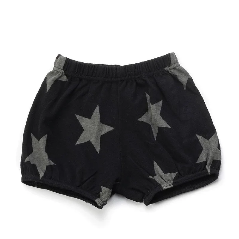 Nununu Kids STAR Yoga Shorts in Black