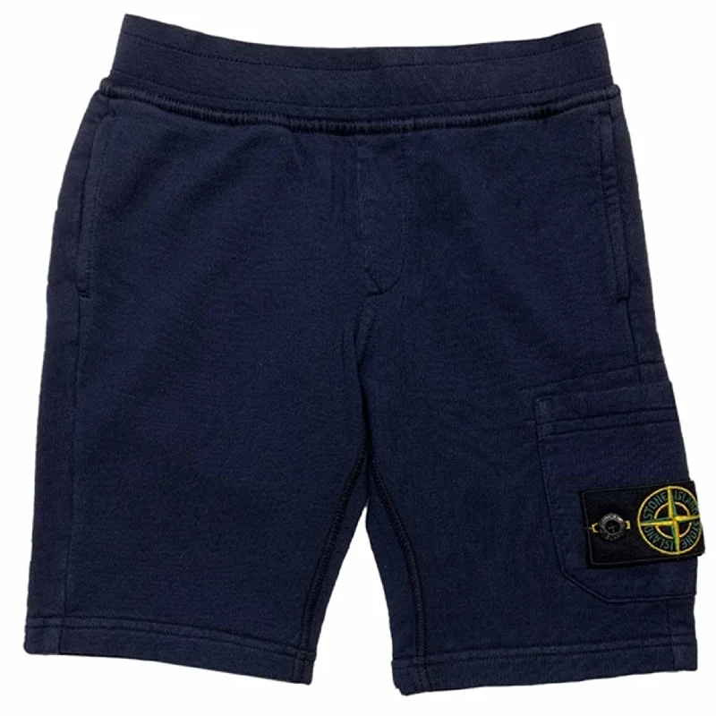 Stone Island Fleece Shorts Navy Blue