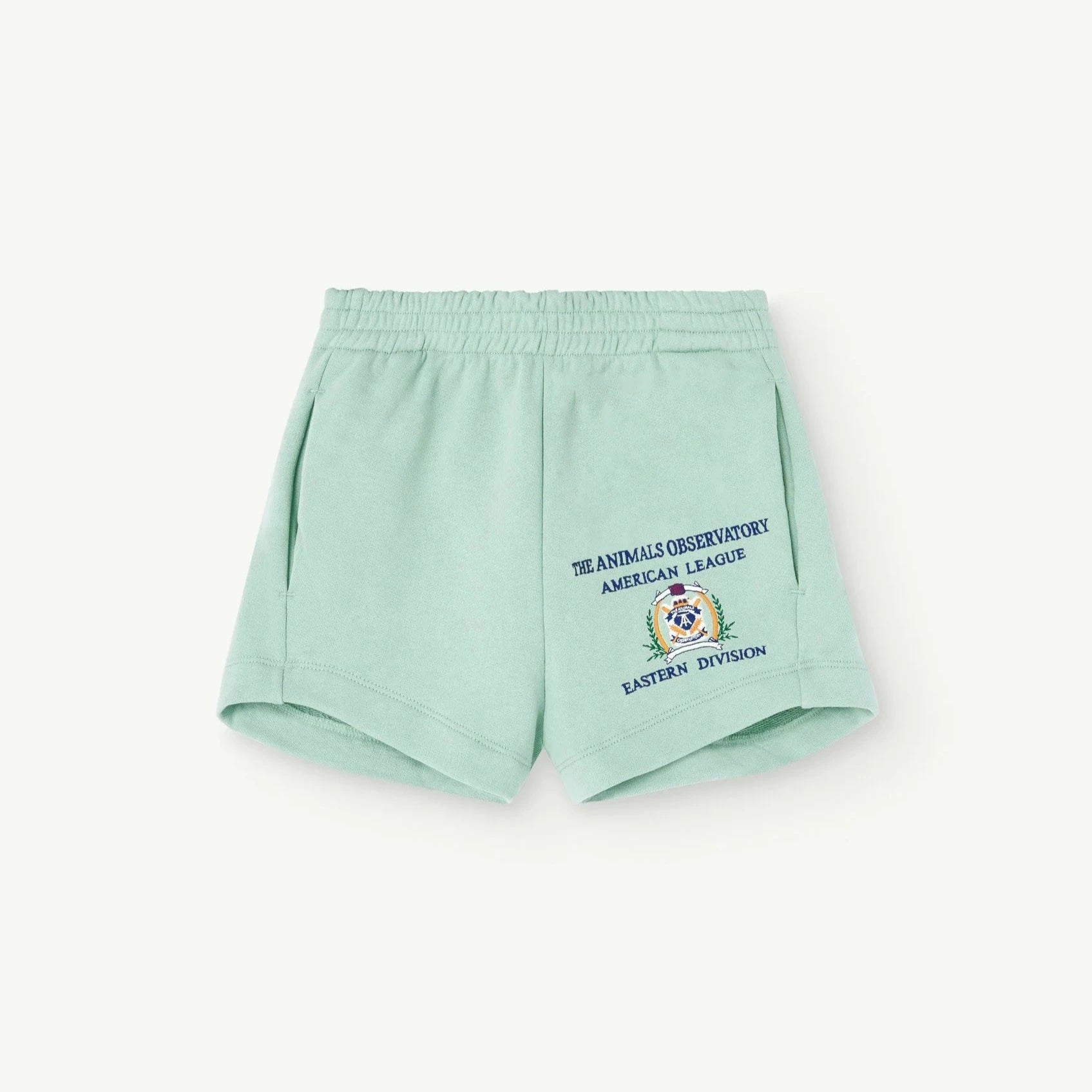 THE ANIMALS OBSERVATORY Kids Turquoise Gardener Shorts - 3Y