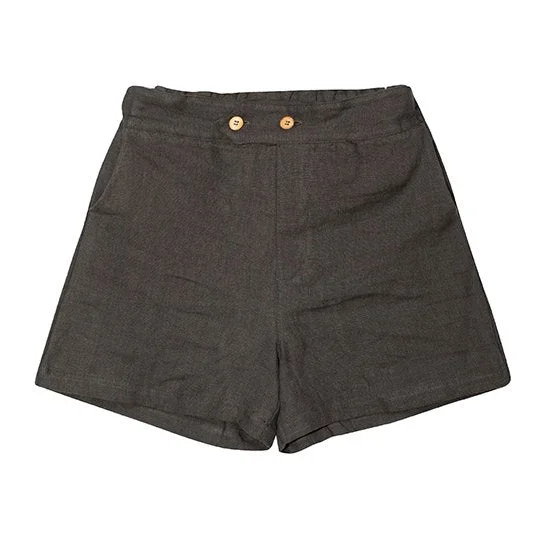 yellowpelota Kids Tom Linen Short in Kakh