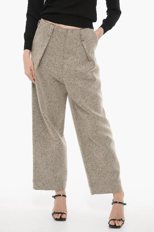 Ader Error Wool Blend Single Pleat Pants