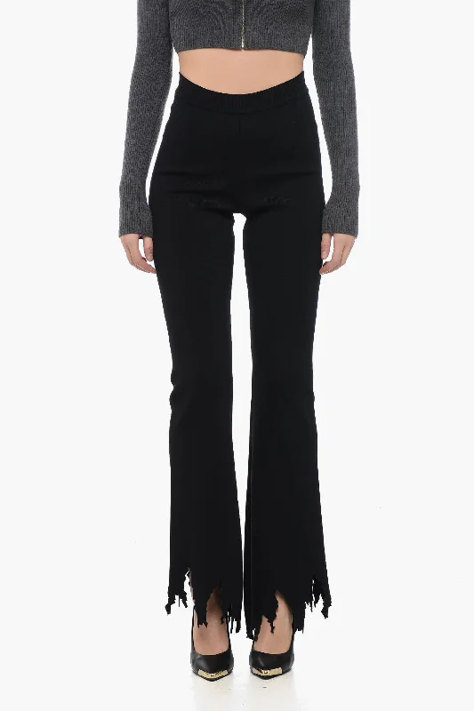 J.W.Anderson Stretchy High Waist Pants with Laser-Cut