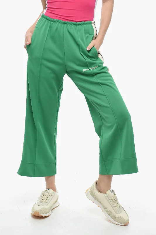 Palm Angels Track Flared Pants with contrasting side bands