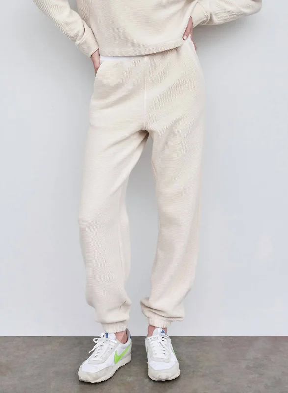 Stateside Rib Sweatpant In Cream